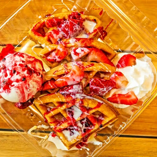 Belgian Waffle & Ice Cream